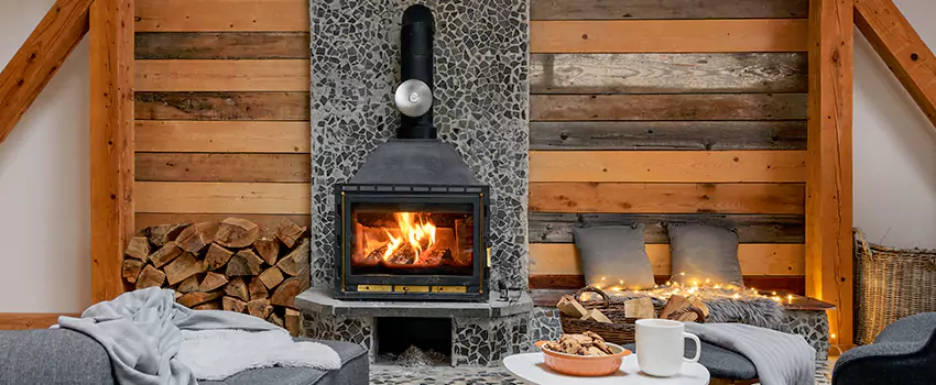 Thelin Hearth Products Direct Vent Gas Stove Fireplace Inspection in Severna Park, Maryland